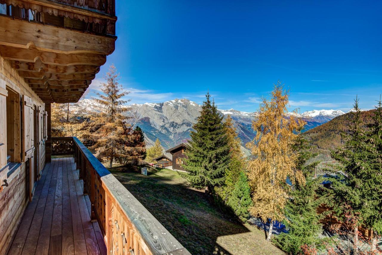 Chalet Le Chapeau La Tzoumaz Buitenkant foto