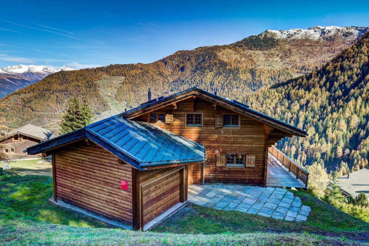 Chalet Le Chapeau La Tzoumaz Buitenkant foto