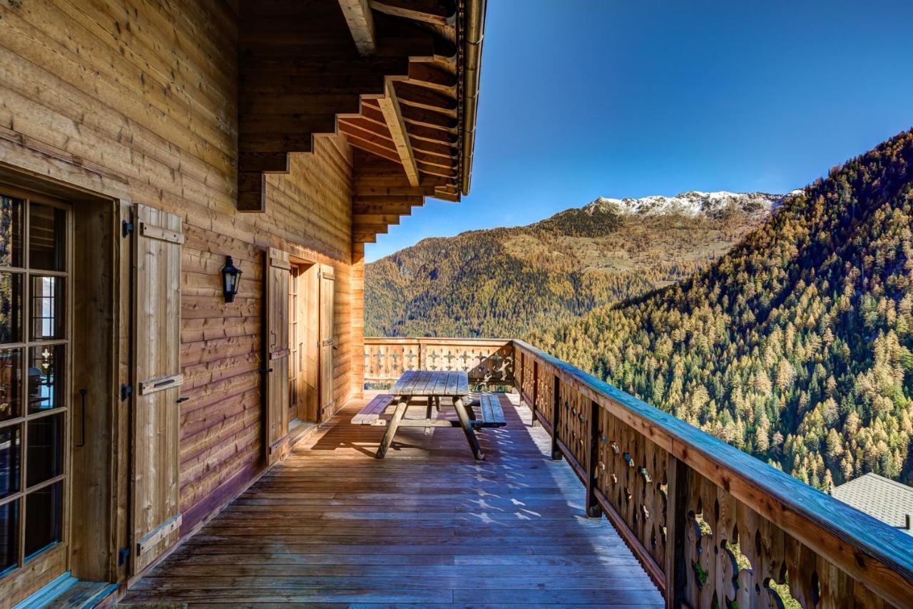 Chalet Le Chapeau La Tzoumaz Buitenkant foto
