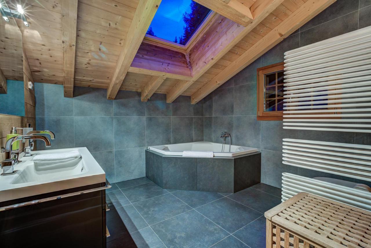 Chalet Le Chapeau La Tzoumaz Buitenkant foto